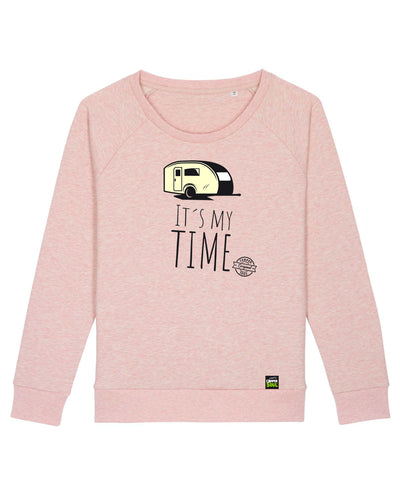 Cooles-Camping-Bio-Damen-Sweatshirt-Dazzler_Cream-Heather-Pink