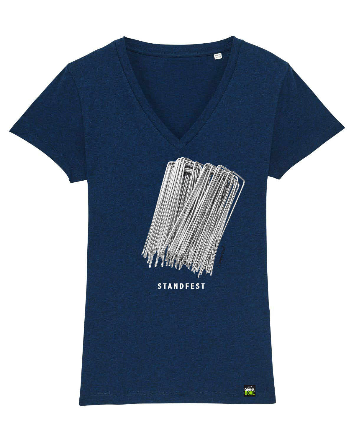 Cooles-Camping-Bio-Damen-T-Shirt-Evoker_Black-Heather_Blue