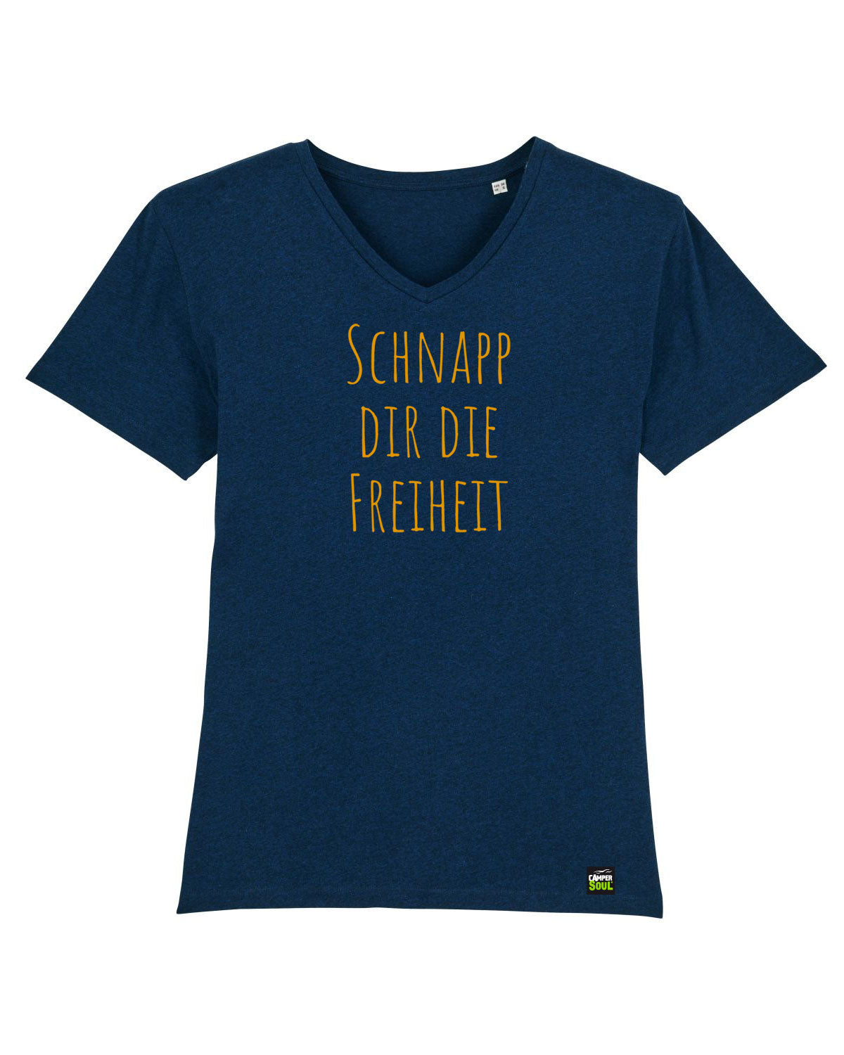 Cooles-Camping-Bio-Herren-T-Shirt-Presenter_Black-Heather-Blue